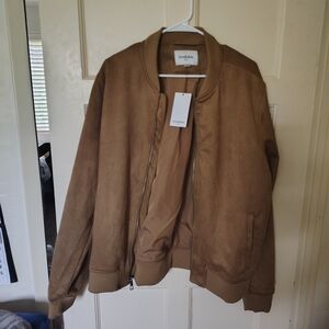 New With Tags Goodfellow & Co Men's Brown Bomber Jacket